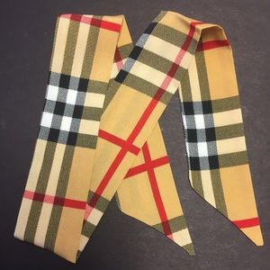 Check print scarf, New